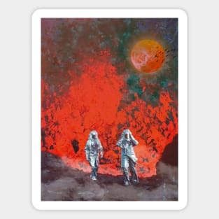 Fire Of Love - Surreal/Collage Art Magnet